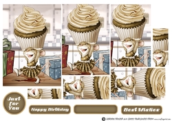 Mrs Cup Cake Mouse (Chocolate) Pyramid