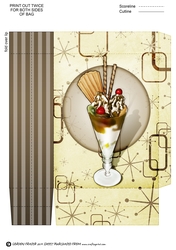 Ice Cream Sundae Chocolate Mini Gift Bag