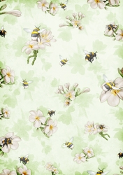 Bee Life Backing Paper Green