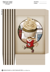 Mr Cup Cake Mouse (Chocolate) Mini Gift Bag