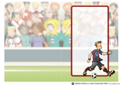 Football Dude Spanish Red and Blue Insert