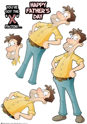 X-Factor Dude Decoupage Sheet