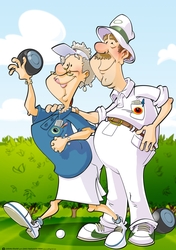Bowling Dudes Couple 2 A4