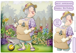 Gardening Dudess 2 8x8 Quick Card