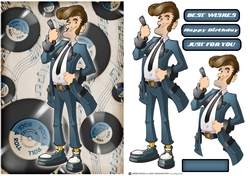 Teddy Boy Dude Blue