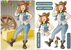 Line Dancer Lady Blue