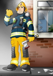 Fireman Dude A4