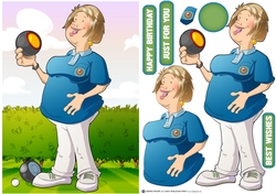 Lawn Bowls Lady 3