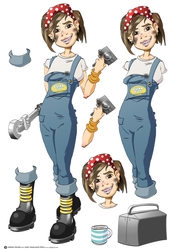 Mechanic Dudess Decoupage Sheet