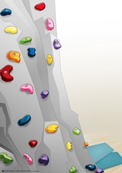 Indoor Climbing Wall Scene