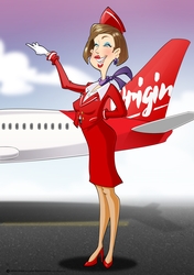 Air Hostess Red A4