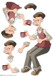 Gardening Dude 2 Decoupage Sheet