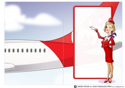 Air Hostess Red Blonde Insert