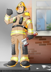 Fireman Dude Sand Uniform A4