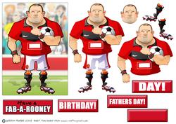 Red, Black and White Footballer Dude Ii
