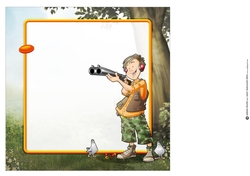 Teen Clay Pigeon Dude 8x8 Insert