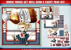 Nurse Mouse Get Well Soon 4 Sheet Mini Kit