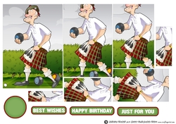Scottish Bowling Dude Pyramid