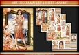 Art Deco Lady Lily 4 Sheet mini Kit Peach