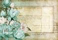 Lily Floral Spray Paper Aqua