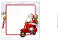 Moped Santa 8x8 Quick Card Insert