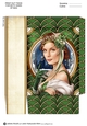 Art Deco Lady Christmas Athena Mini Bag Green