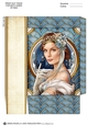 Art Deco Lady Christmas Athena Mini Bag Light Blue