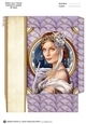 Art Deco Lady Christmas Athena Mini Bag Lilac