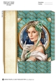 Art Deco Lady Christmas Athena Mini Bag Aqua