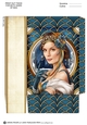 Art Deco Lady Christmas Athena Mini Bag Dark Blue