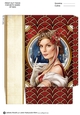 Art Deco Lady Christmas Athena Mini Bag Red