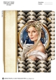 Art Deco Lady Christmas Athena Mini Bag Cream