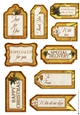 Luxury Christmas Gift Tags Gold