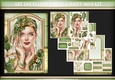 Art Deco Lady Emilia 4 Sheet Mini Kit Green