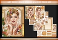 Art Deco Lady Emilia 4 Sheet Mini Kit Peach