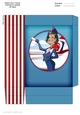 Air Hostess Blue and Red 2 Mini Gift Bag