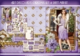 Art Deco Lady Lily Christmas 4 Sheet mini Kit Lilac
