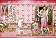Art Deco Lady Lily Christmas 4 Sheet mini Kit Light Pink