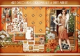 Art Deco Lady Lily Christmas 4 Sheet mini Kit Peach
