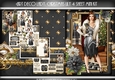 Art Deco Lady Lily Christmas 4 Sheet mini Kit Black