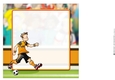 Football Dude Gold and Black 8x8 Quick Card Insert