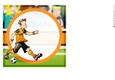 Football Dude Gold and Black 7x7 Quick Card Insert