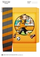 Football Dude Gold and Black Mini Gift Bag