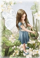 Forest Fairy Evie Dark Blue A4