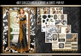 Art Deco Lady Cathy 4 Sheet mini Kit Black