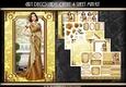 Art Deco Lady Cathy 4 Sheet mini Kit Gold