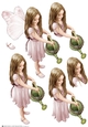 Forest Fairy Evie Light Pink Decoupage Sheet