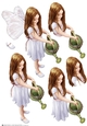 Forest Fairy Evie Lilac Decoupage Sheet