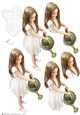 Forest Fairy Evie White Decoupage Sheet
