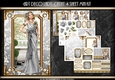 Art Deco Lady Cathy 4 Sheet mini Kit Silver